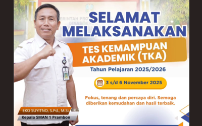 SMAN 1 Prambon Sukses Gelar TKA 2025: Uji Kematangan Siswa Kelas XII Berjalan Tertib dan Lancar!